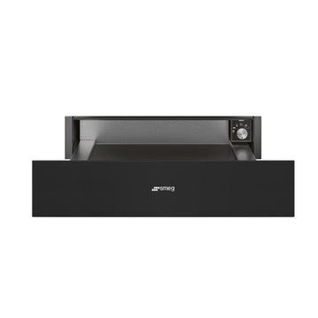 Smeg Classic 15cm Warming Drawer Matte Black CPR315N