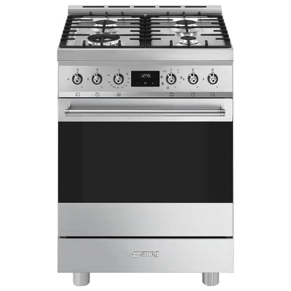 Smeg 60cm Classic Freestanding Gas Cooker Stainless Steel CS6GMXA2