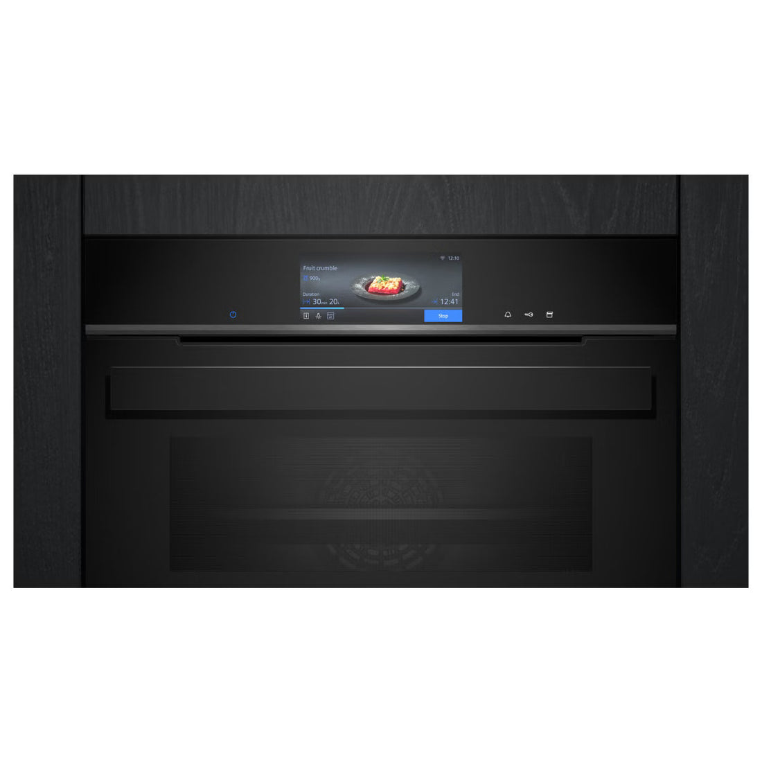 Siemens iQ700 Built-In Compact Oven with Steam Function Black CS958GCB1 (Ex-Display)