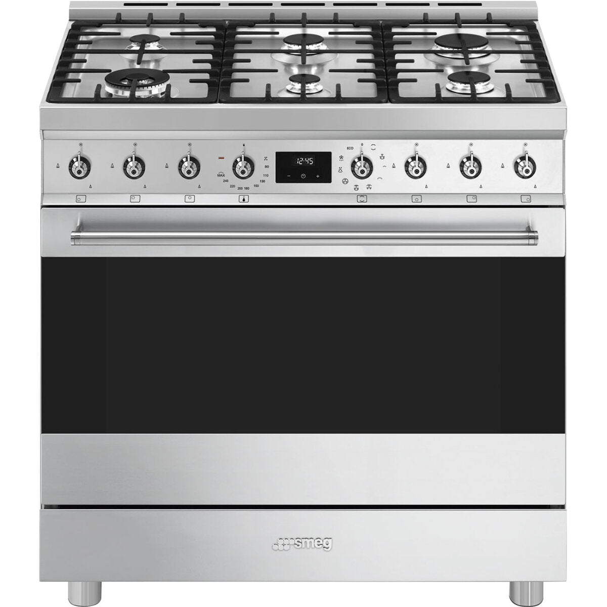 Smeg 90cm Classic Freestanding Dual Fuel Stainless Steel Stove CS9GMXA2