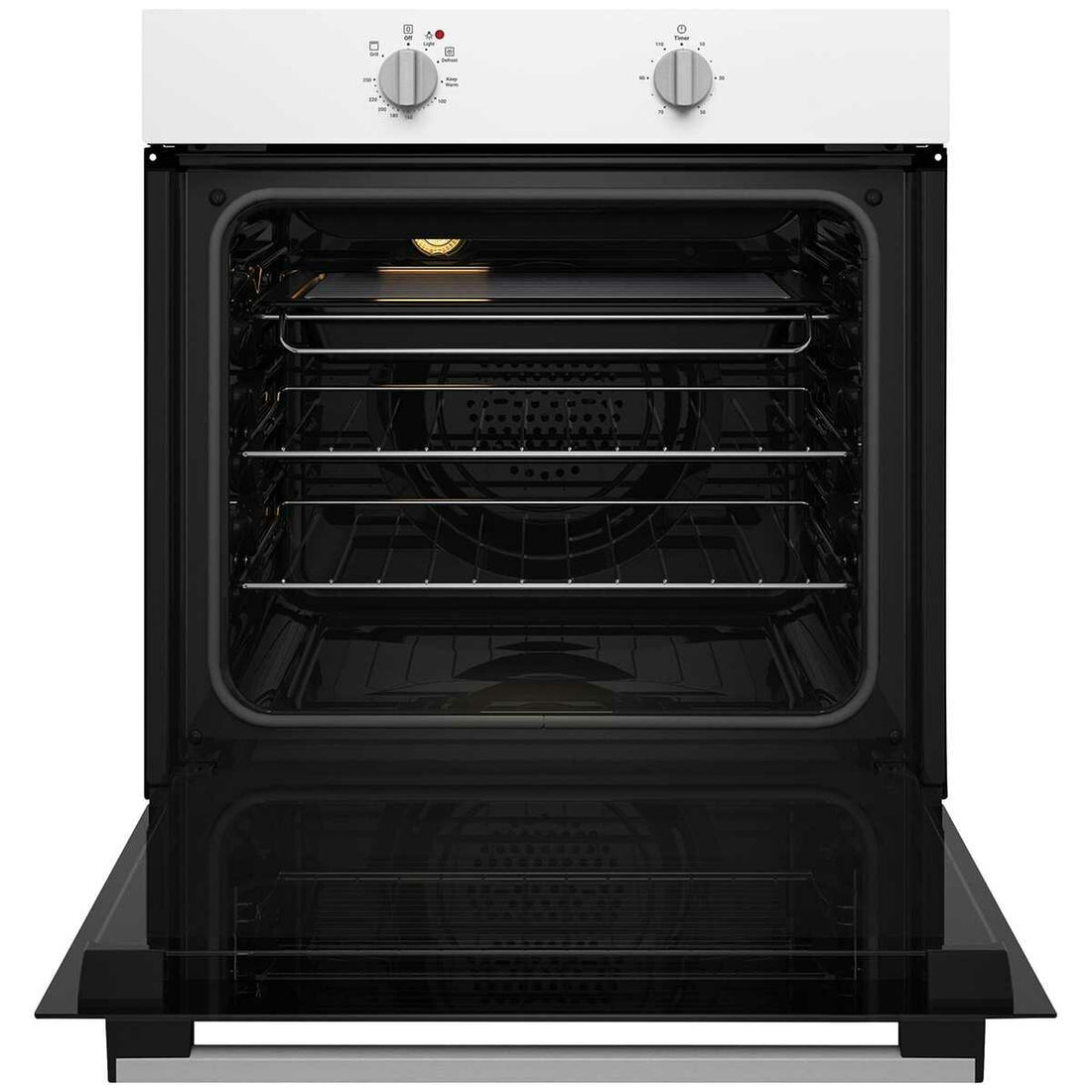 Chef 60cm Multi Function White Fan Forced Electric Built-In Oven CVE612WB