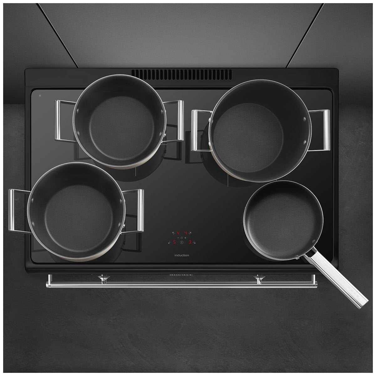 Smeg 90cm Black Induction Upright Oven/Stove CX91IMBL