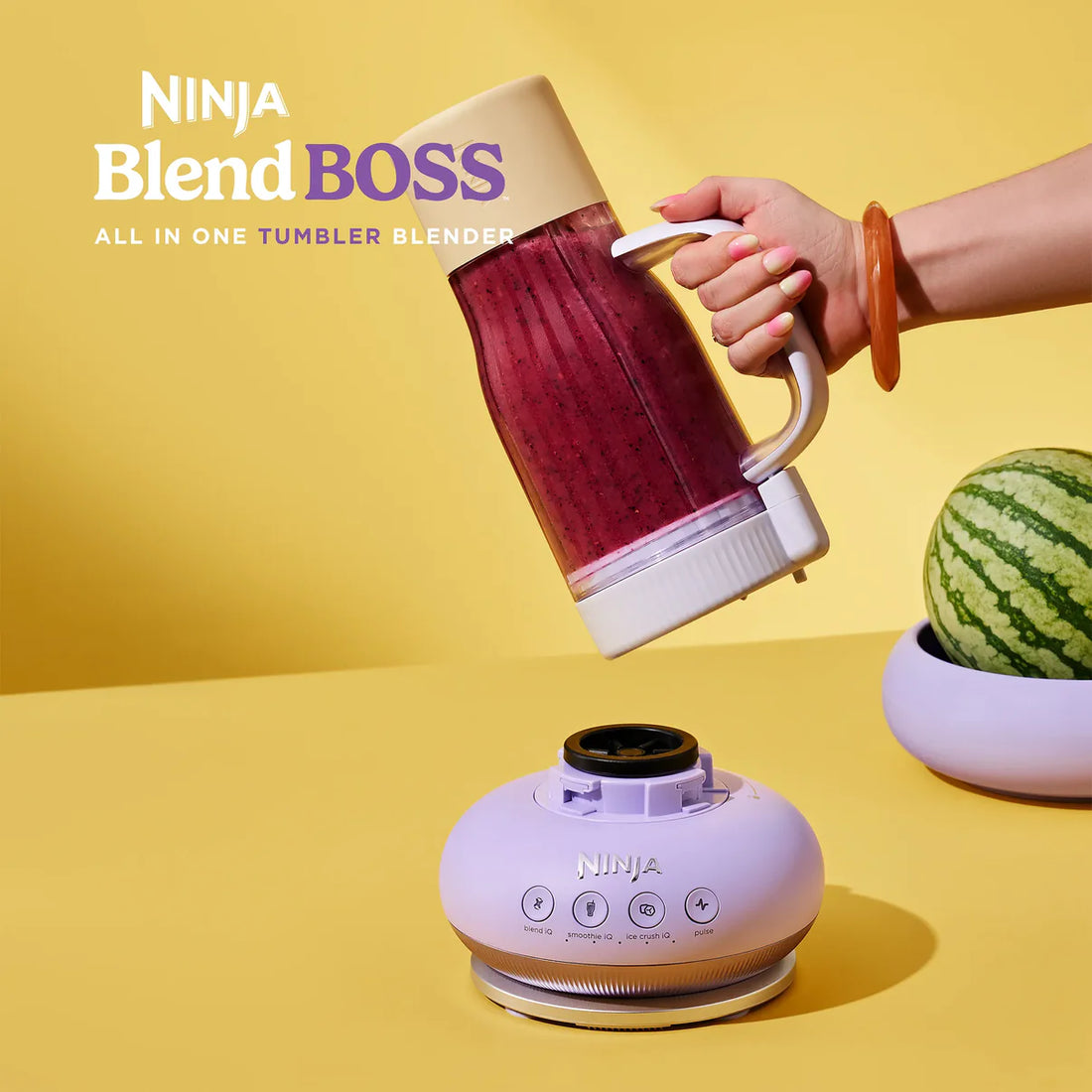 Ninja BlendBOSS Tumbler Blender Lavender Lemonade DB351PU