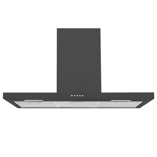 Haier 90cm Canopy Rangehood Box Chimney Black HC90BLB1