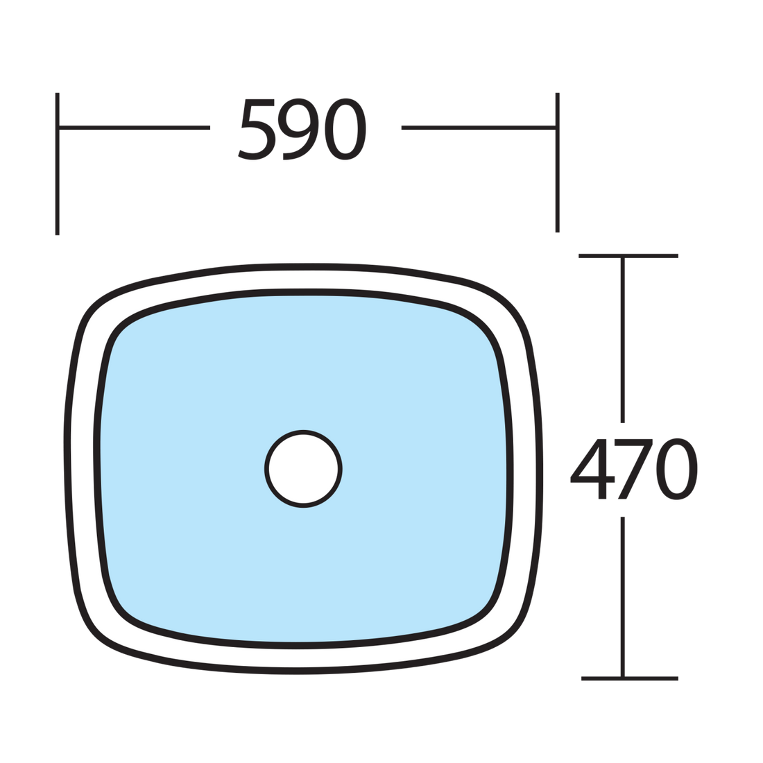 Oliveri Laundry 45L Undermount Tub DU490U