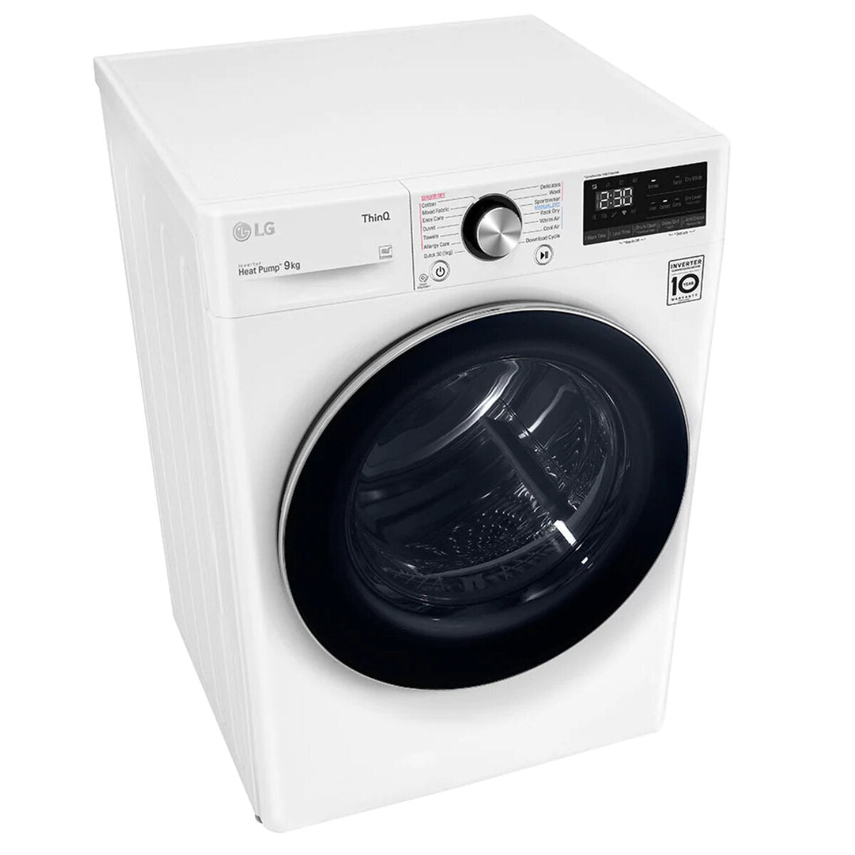 LG Series 9 9kg Heat Pump Dryer with Inverter Control DVH9-09W