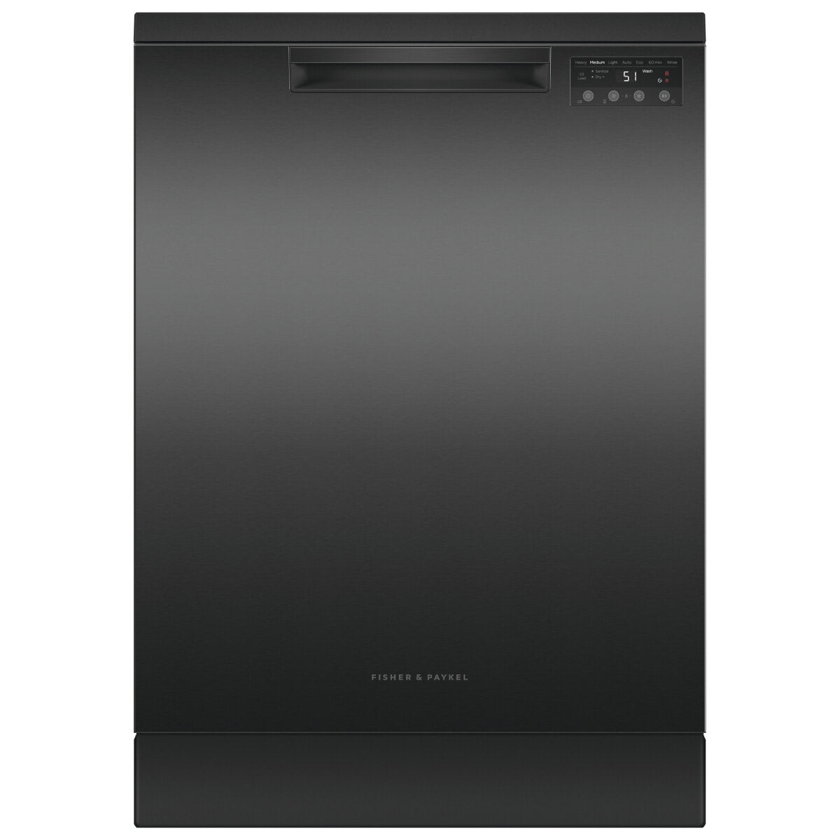 Fisher & Paykel 60cm Freestanding Dishwasher Black Stainless Steel DW60FC1B2