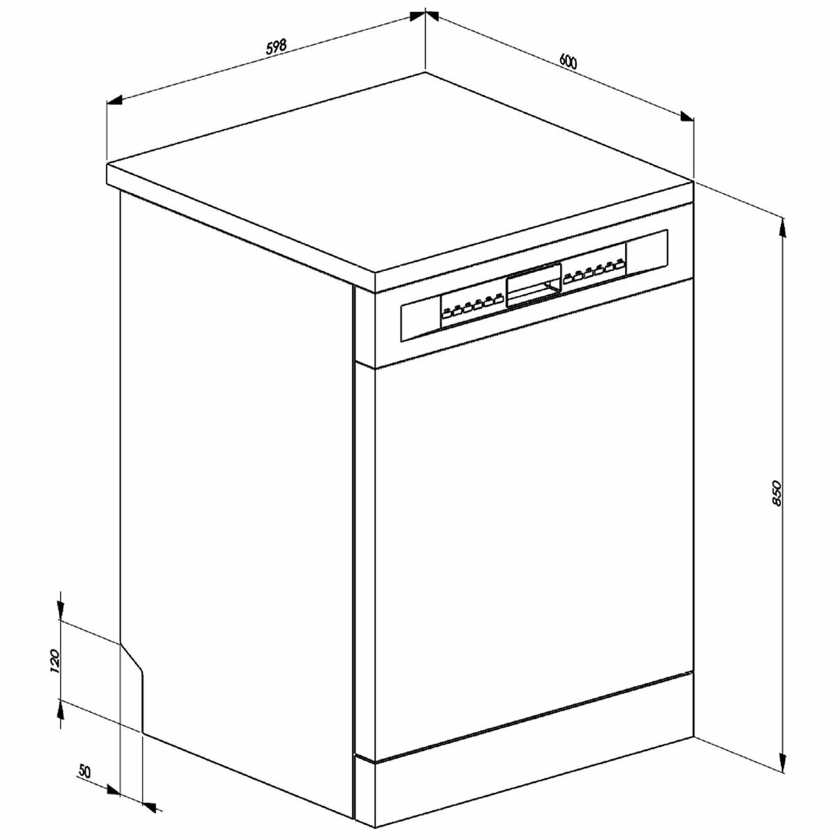 Smeg 60cm Universale Freestanding Dishwasher DWA6315X3