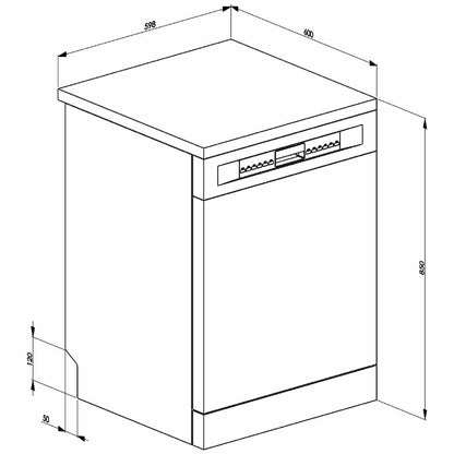 Smeg 60cm Universale Freestanding Dishwasher DWA6315X3