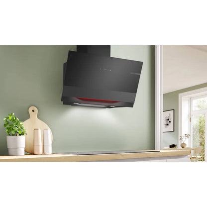 Bosch 90cm Series 8 Wall Mounted Canopy Rangehood Black DWK91LT65