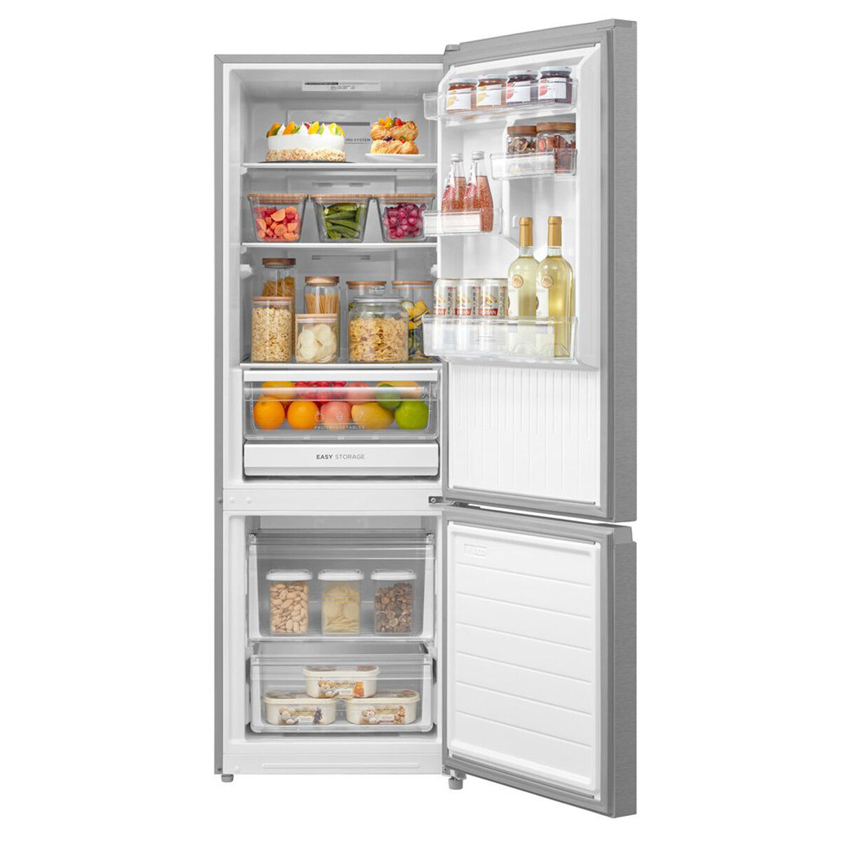 Esatto 325L Bottom Mount Frost Free Fridge Inox EBM325X