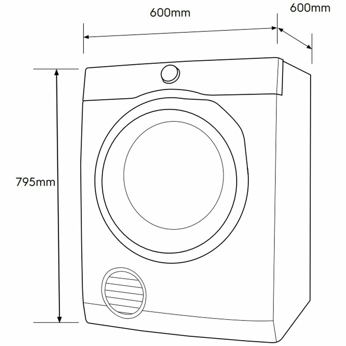 Electrolux 7kg Vented Dryer EDV705H3WB