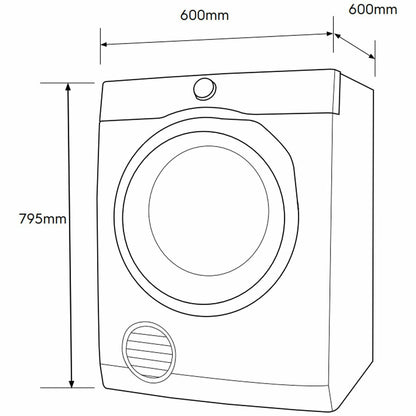 Electrolux 7kg Vented Dryer EDV705H3WB