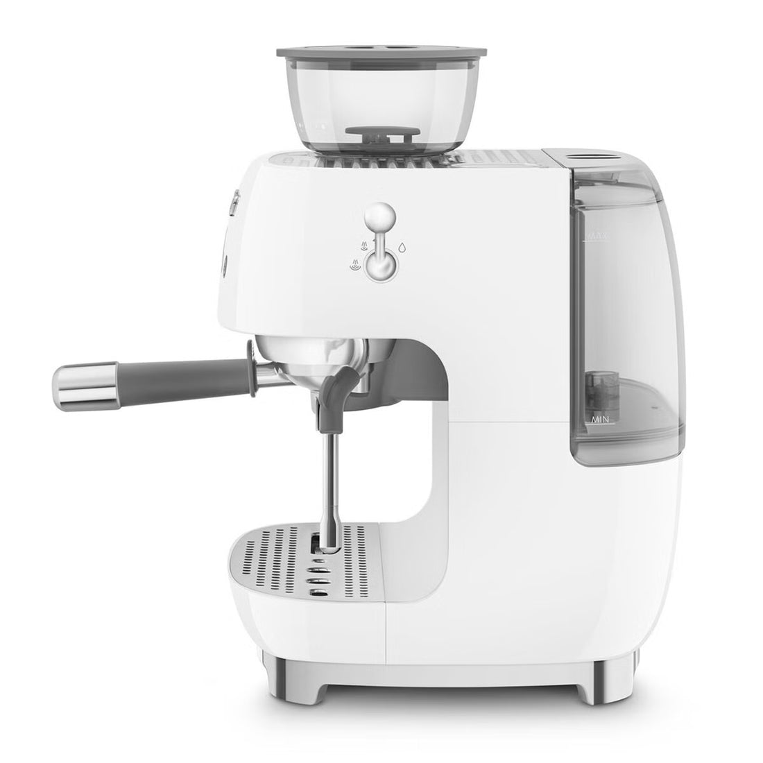 Smeg 50s Style Espresso Machine with Built-in Grinder White EGF03WHAU