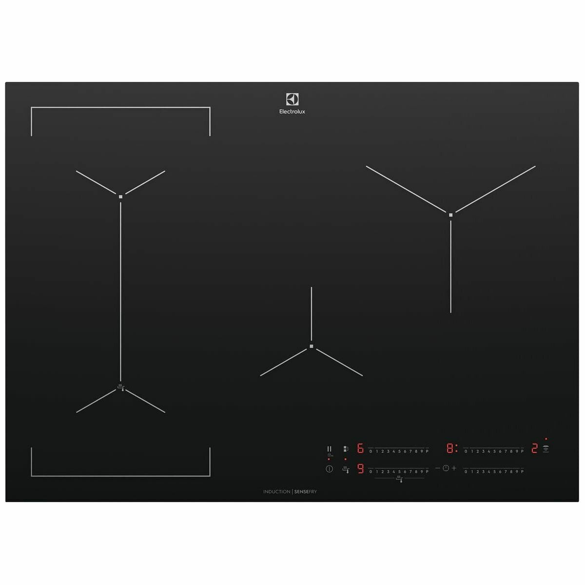 Electrolux 71cm Induction 4 Zone Cooktop EHI745BE