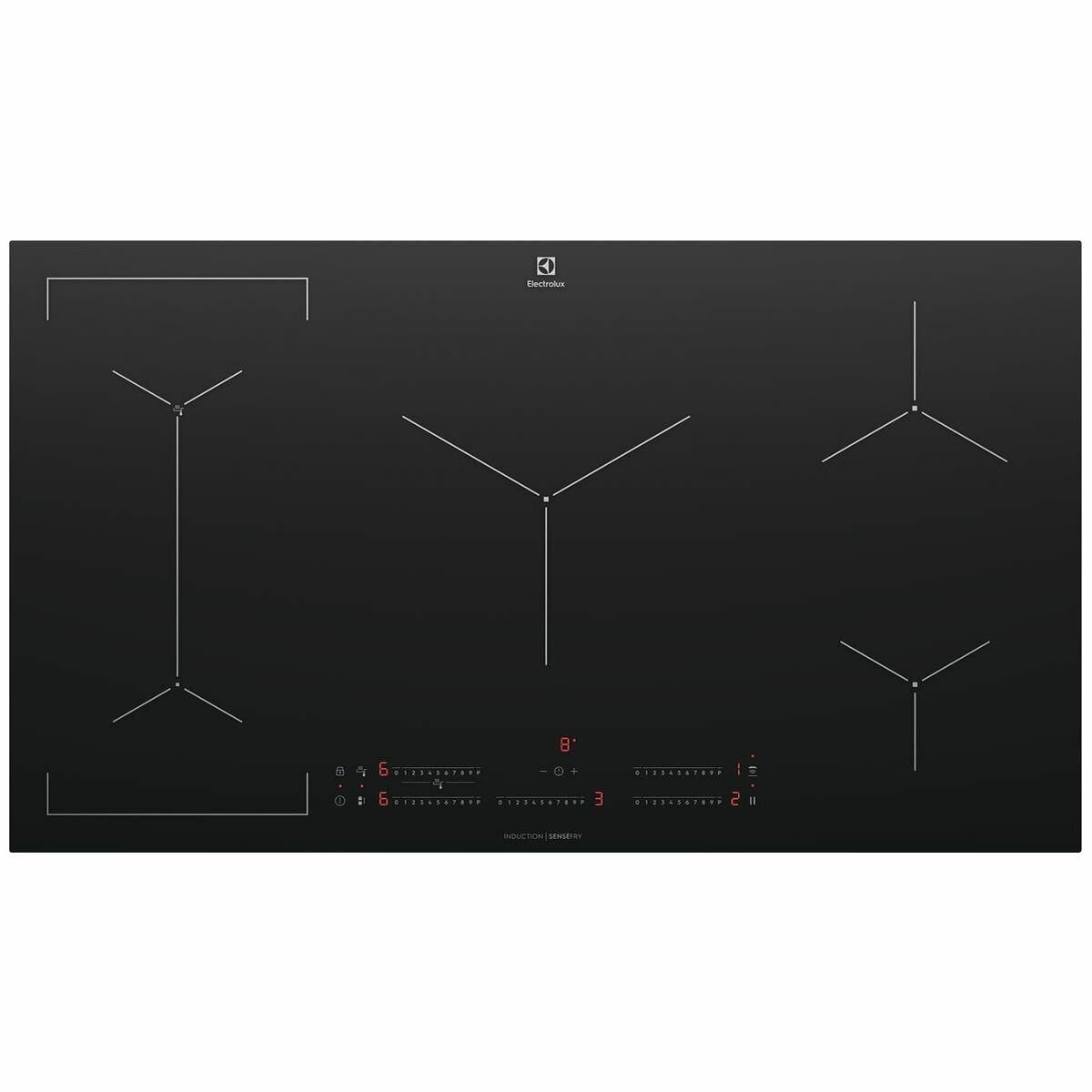 Electrolux 90cm 5 Zone Induction Cooktop EHI955BE