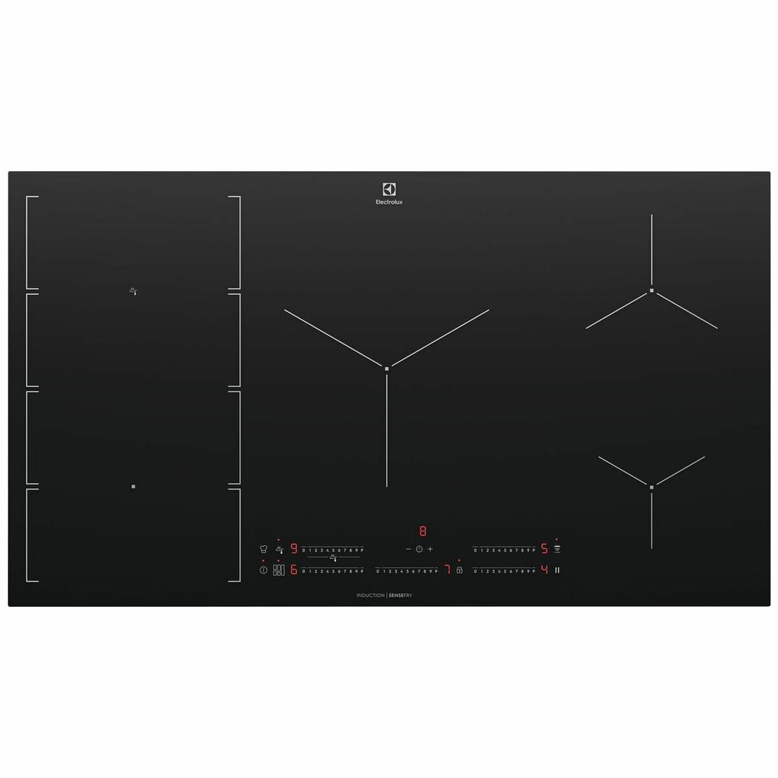Electrolux 90cm 7 Zone Induction Hob2Hood Cooktop EHI977BE