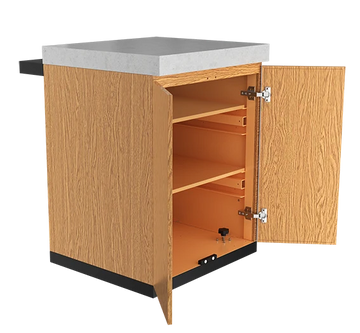 Seabreeze Outdoor Kitchen Shelf Module Timber Look EKMSTRG
