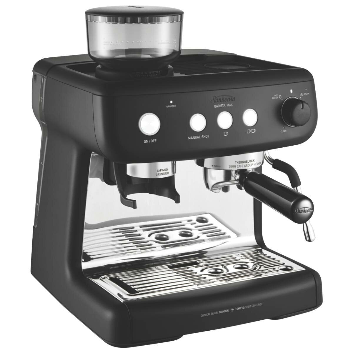 Sunbeam Barista Max Espresso Coffee Machine Black EM5300K