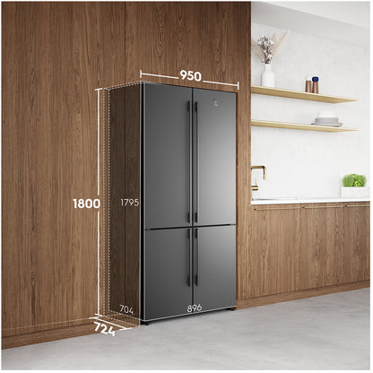 Electrolux 562L UltimateTaste 700 French Door Refrigerator Black EQE5607BA