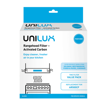 Unilux Activated Carbon Rangehood Filter 2-Pack ULX252