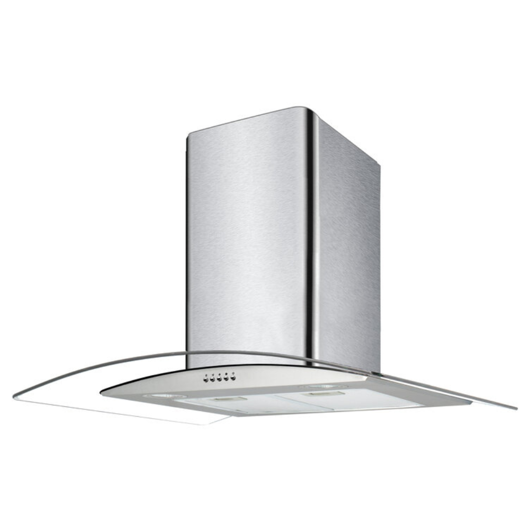 Esatto 90cm Curved Glass Rangehood ERHGC90