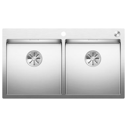 Blanco Claron 400/400-IF/A Inset Bowl Stainless Steel CLARON400400IFAK5 (Factory Clearance)