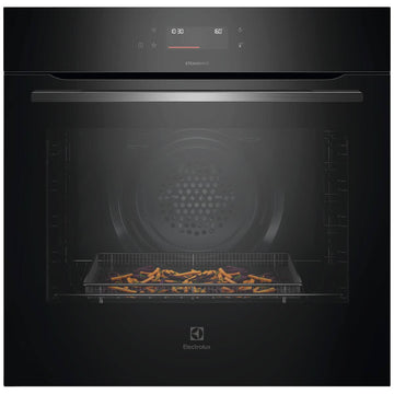 Electrolux 60cm 500 Series Pyrolytic Oven with SteamBake Black EVEP6615DF