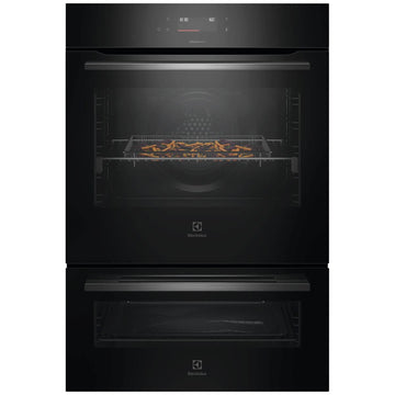 Electrolux 60cm 600 Series Multifunction Double Oven with SteamBake Black EVEP6626DF