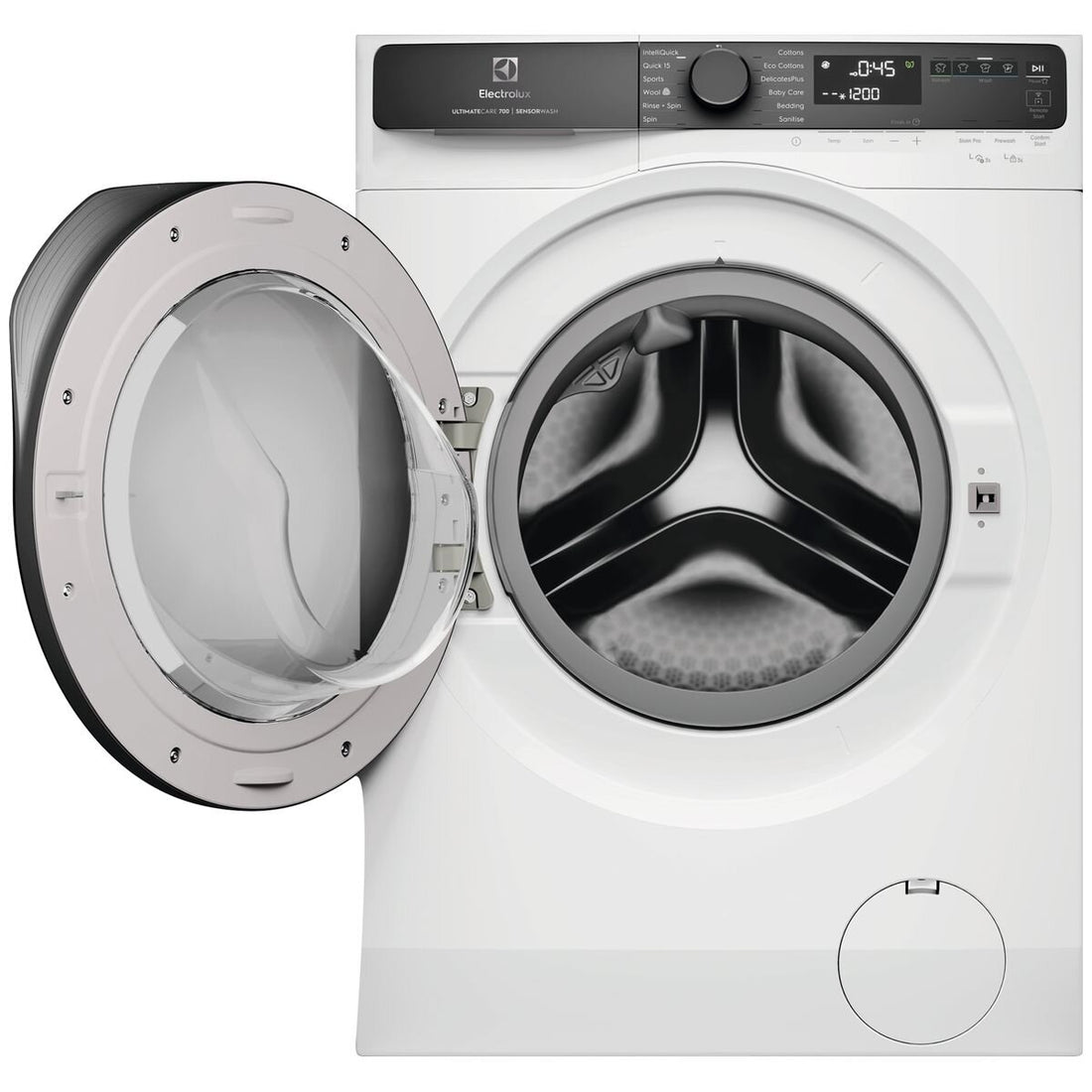 Electrolux 700 Series 12kg Front Load Washing Machine White EWF1243R7WCS