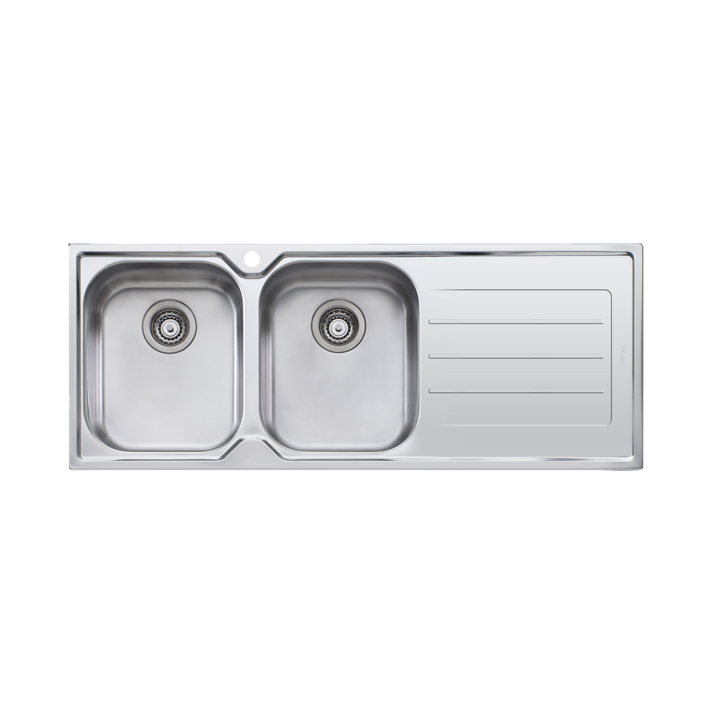 Oliveri Flinders Double Bowl Sink With Right Hand Drainer FL171