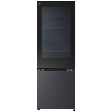 LG 340L Bottom Mount Fridge with Instaview Matte Black GB-V300MBL