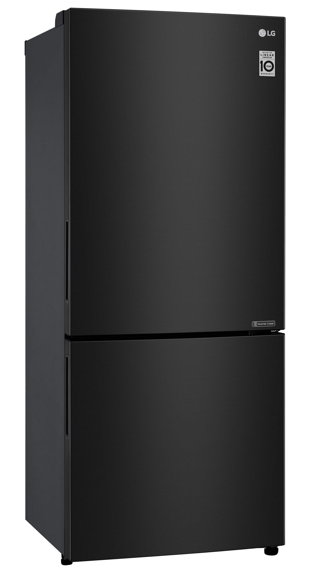 LG 420L Bottom Mount Fridge Black Steel GB-455BTL