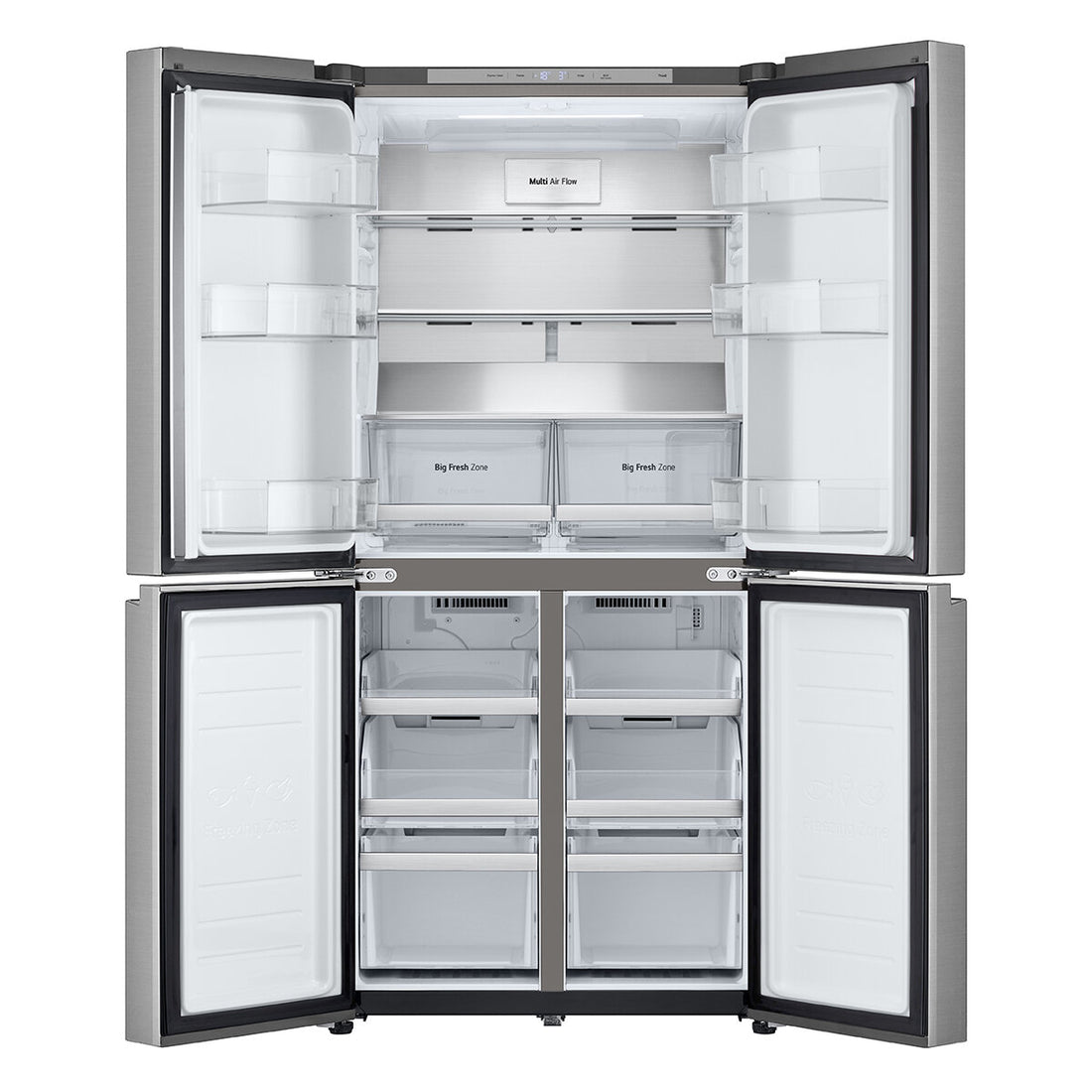 LG 530L French Door Fridge Stainless Steel GF-B505PL
