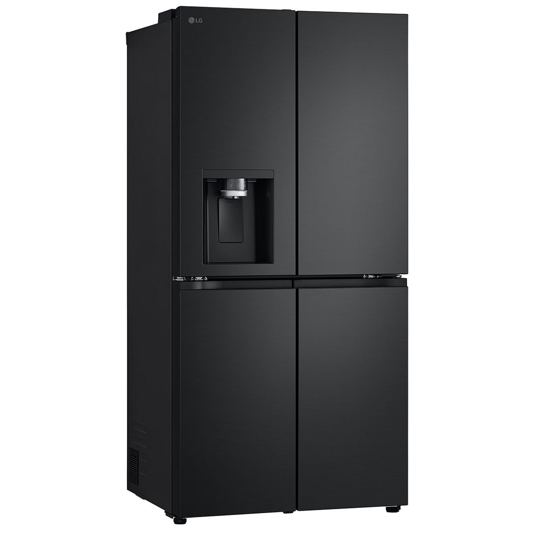LG 508L French Door Fridge with Slim Non-Plumbed In-Door Ice and Water Dispenser Matte Black GF-LN500MBL