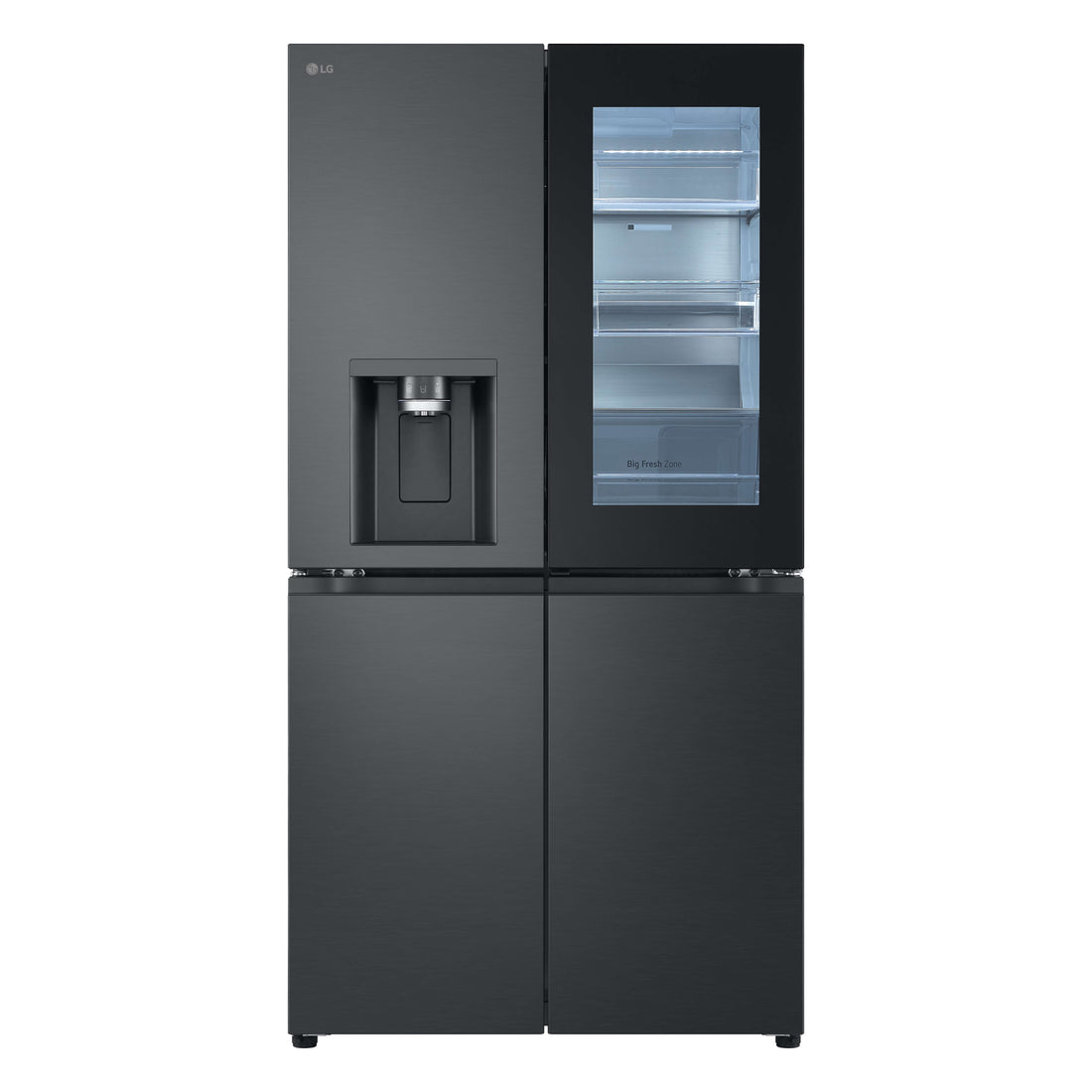 LG 847L Instaview French Door Fridge Matte Black GF-V900MBLC