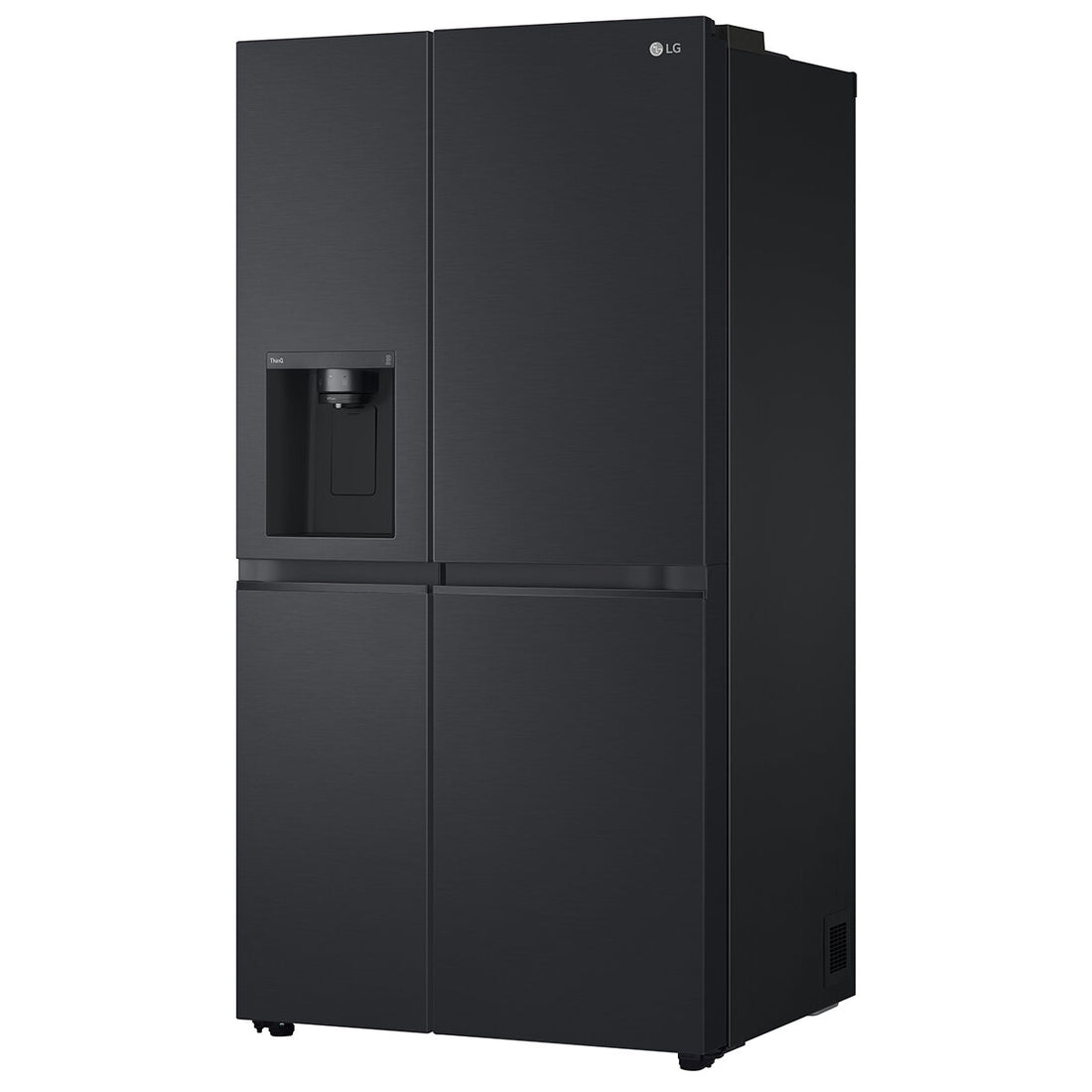 LG 635L Side by Side Fridge with Ice & Water Matte Black GS-L600MBL