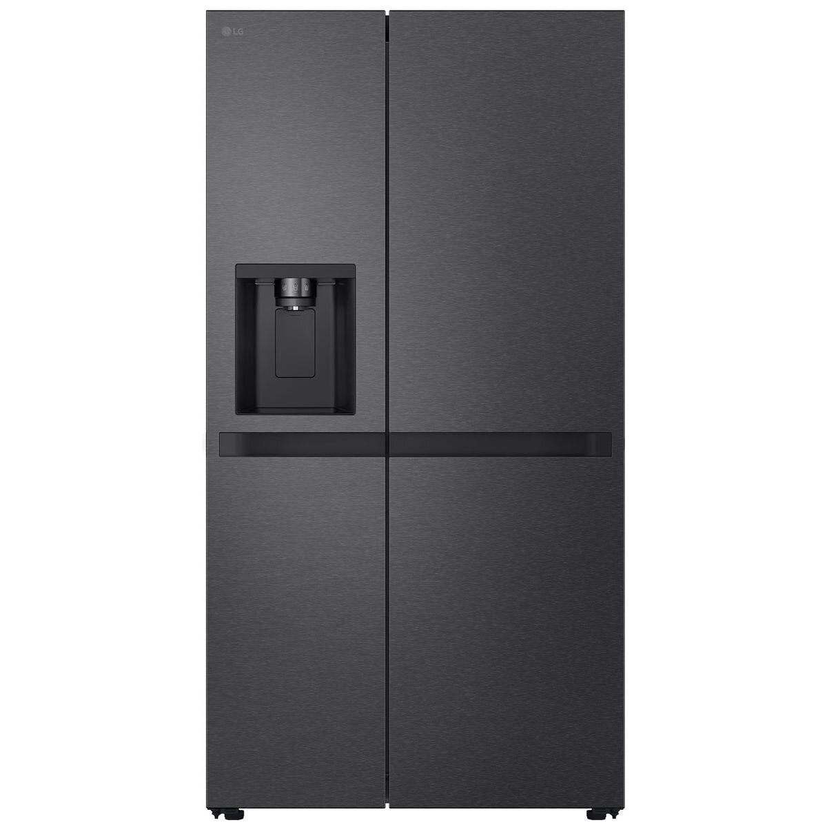 LG 625L Side by Side Fridge with Non-Plumbed Ice and Water Matte Black GS-N599MBL