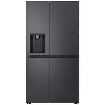LG 625L Side by Side Fridge with Non-Plumbed Ice and Water Matte Black GS-N599MBL