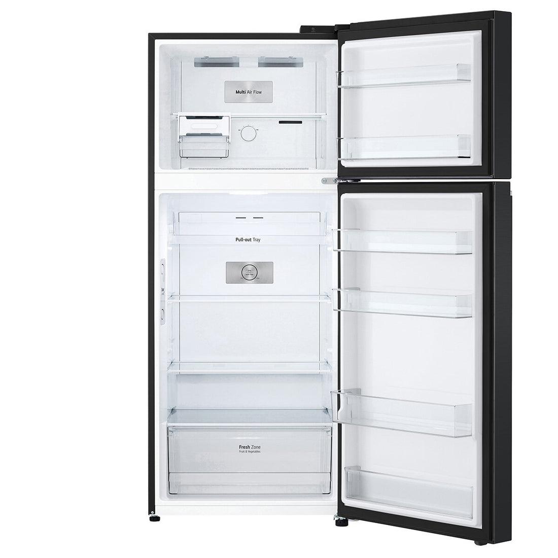 LG 375L Top Mount Refrigerator Matte Black GT-5MB