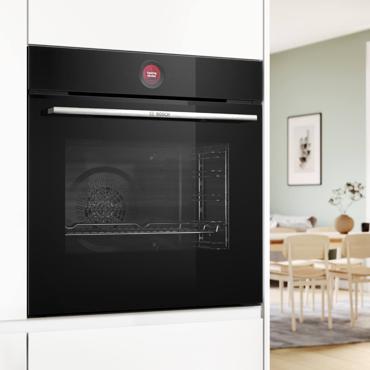 Bosch Series 8 60cm Built-in Black Oven with Air Frying HBG7741B1A