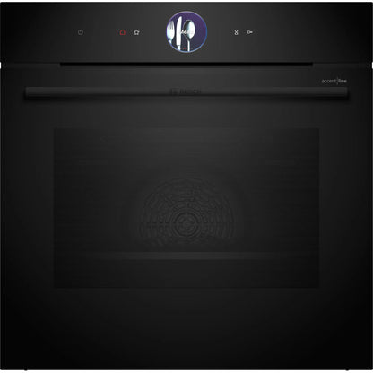 Bosch Series 8 Accentline 60cm Built-in Multifunction Oven Black HBG976MB1A