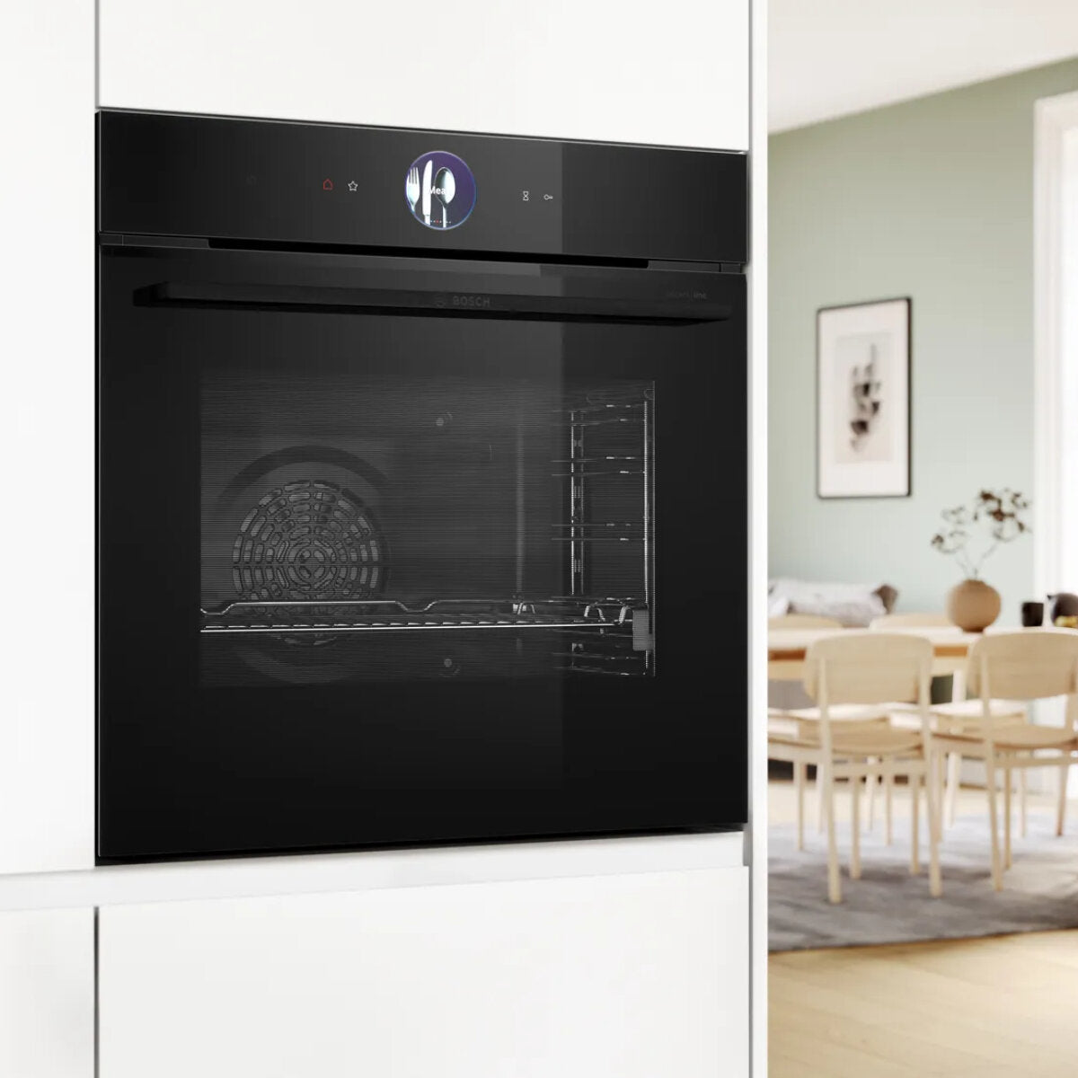 Bosch Series 8 Accentline 60cm Built-in Multifunction Oven Black HBG976MB1A