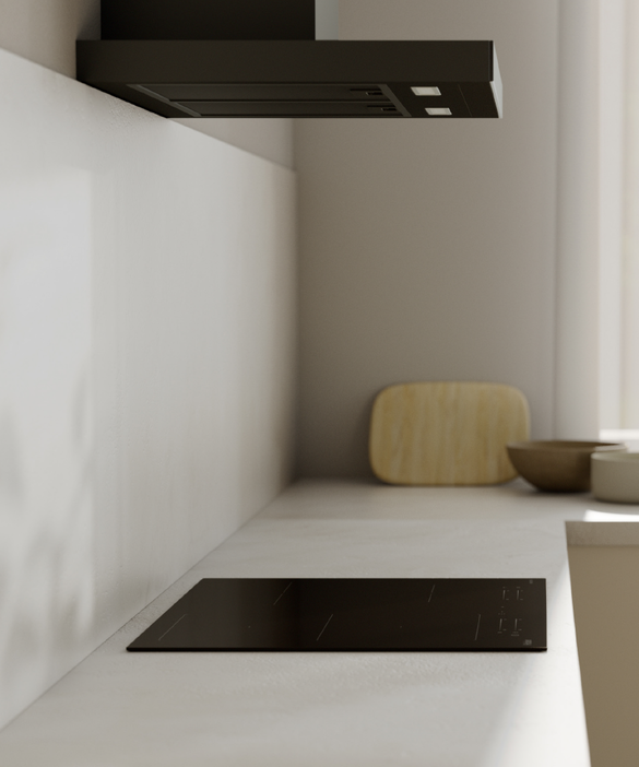 Haier 60cm 500 Series Induction Cooktop with Flexi Zone Black HCI604FTB4