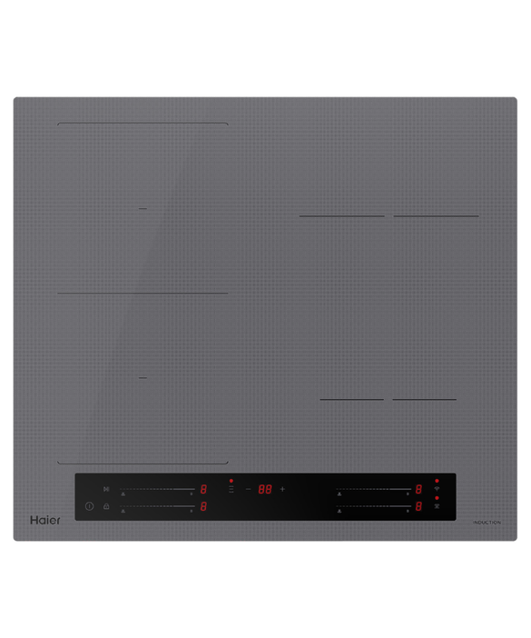 Haier 60cm 500 Series Induction Cooktop with Flexi Zone Grey HCI604FTG4