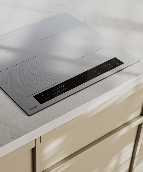 Haier 60cm 500 Series Induction Cooktop with Flexi Zone Grey HCI604FTG4