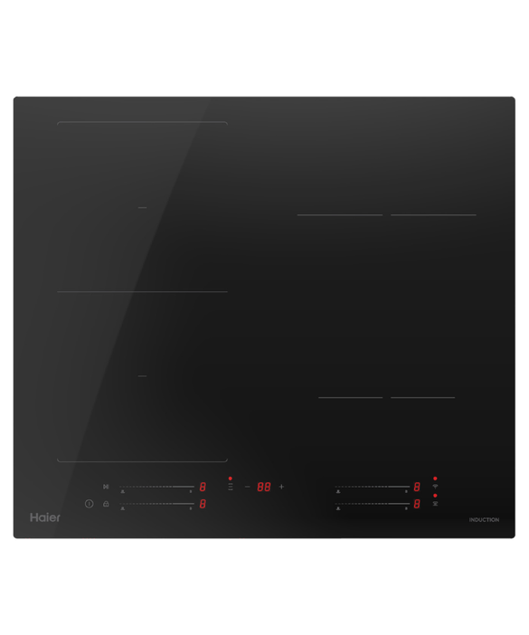 Haier 60cm 500 Series Induction Cooktop with Flexi Zone Low Current HCI604FTPB4