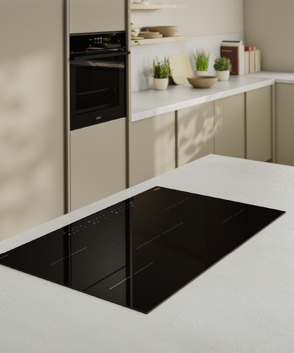 Haier 90cm 300 Series Induction Cooktop Black Low Current HCI905TPB4