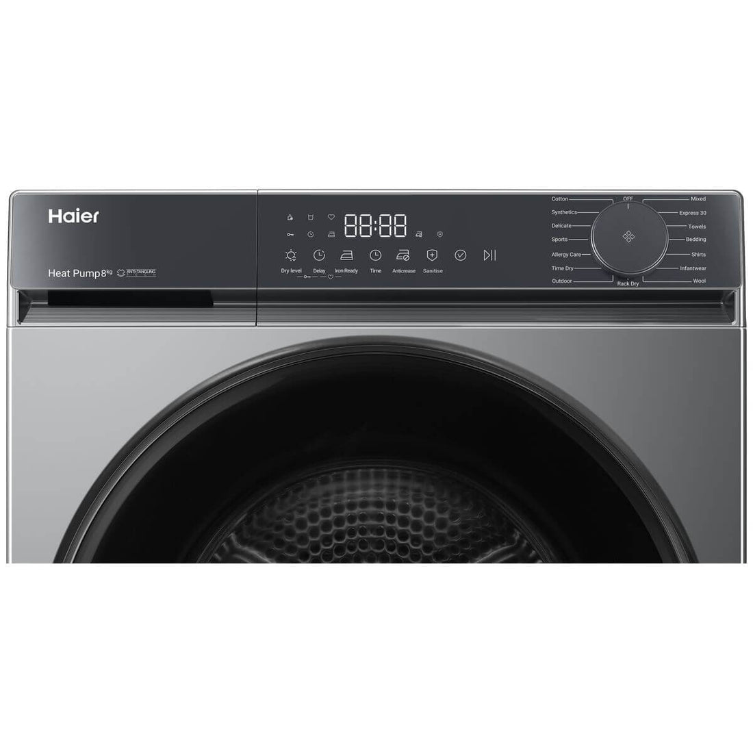 Haier 300 Series 8kg Heat Pump Dryer Dark HDHPS80KB1