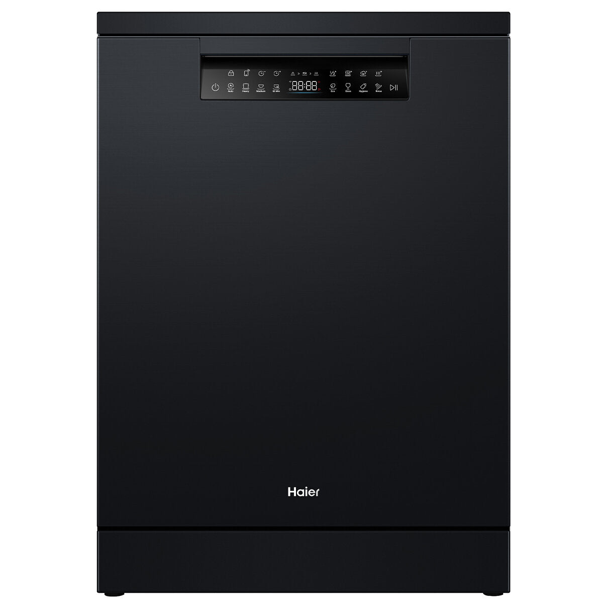 Haier 600 Series Freestanding Dishwasher with Steam Black HDW15F3B1